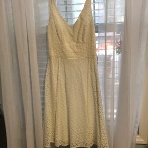 Donna Morgan white lace dress